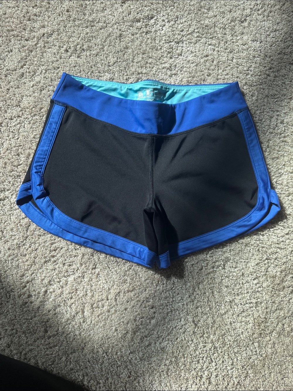 New Balance Black Shorts with Blue Trim